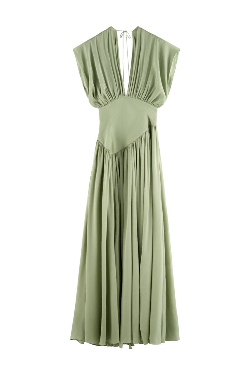 Maxi silk dress
