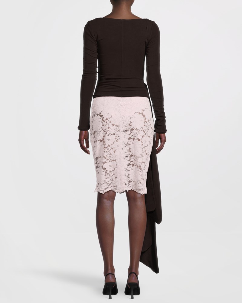 Arakii Velvet lace pencil skirt kjolar dam – bild 4