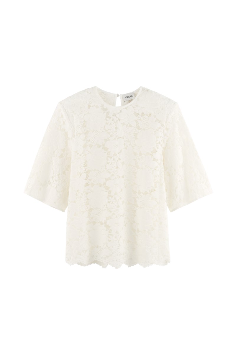 Velvet lace t-shirt
