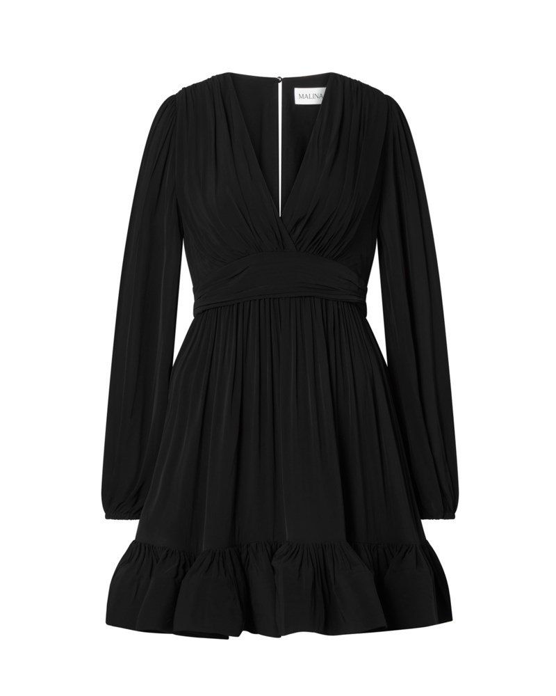 Klänning jadie v-neck ruffled mini