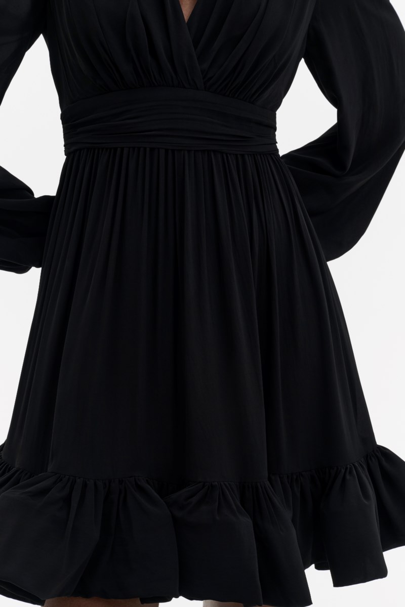 MALINA Klänning jadie v-neck ruffled mini dam – bild 4