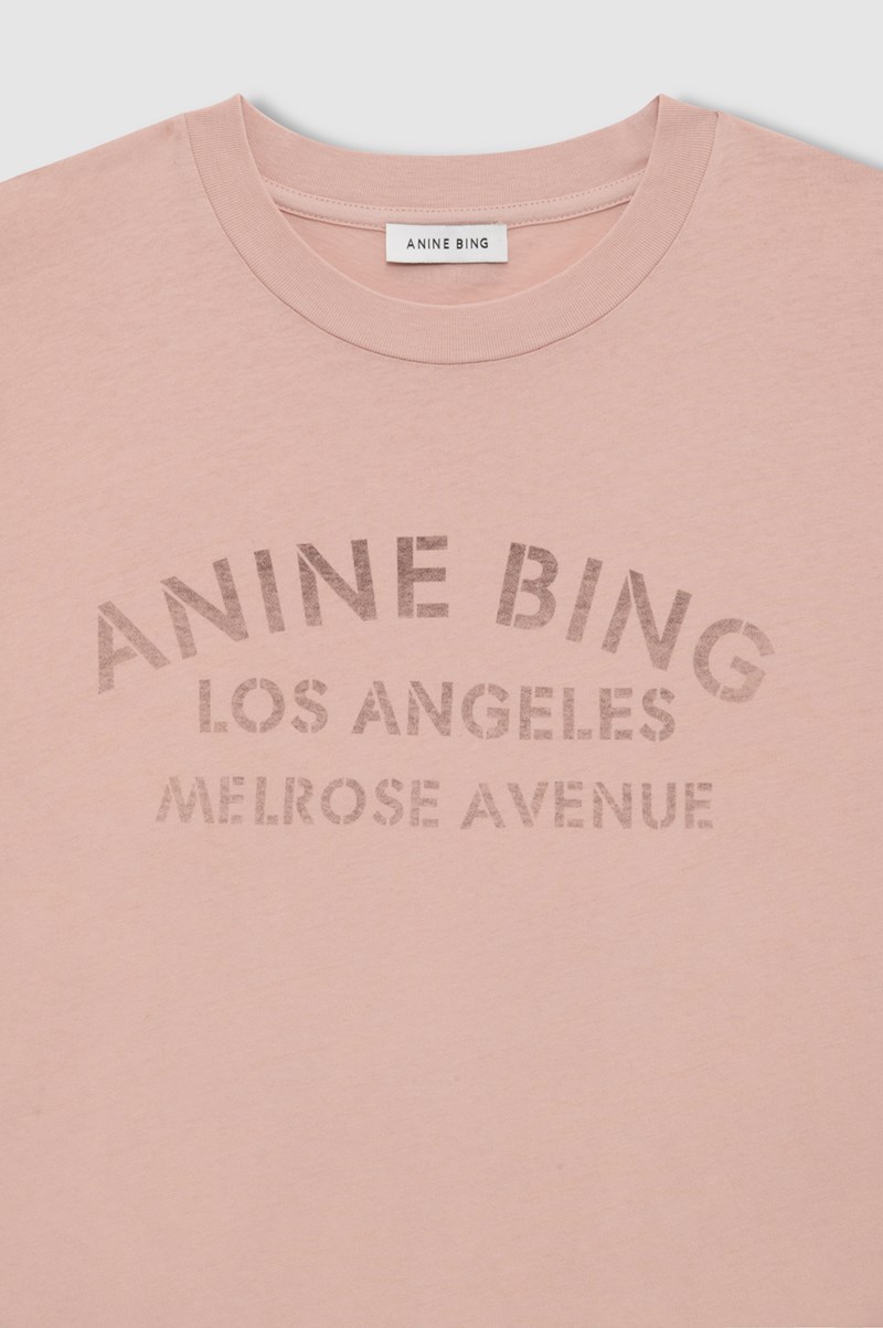 Anine Bing Långärmad t-shirt ivan long sleeve melrose stencil dam – bild 4