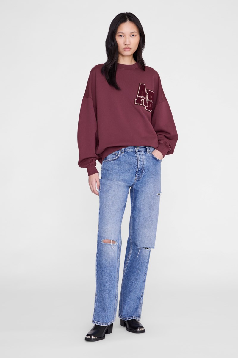 Anine Bing Sweatshirt miles letterman dam – bild 2