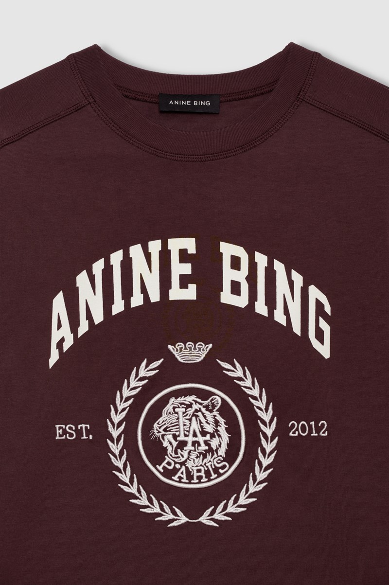 Anine Bing T-shirt jaylin collegiate dam – bild 4