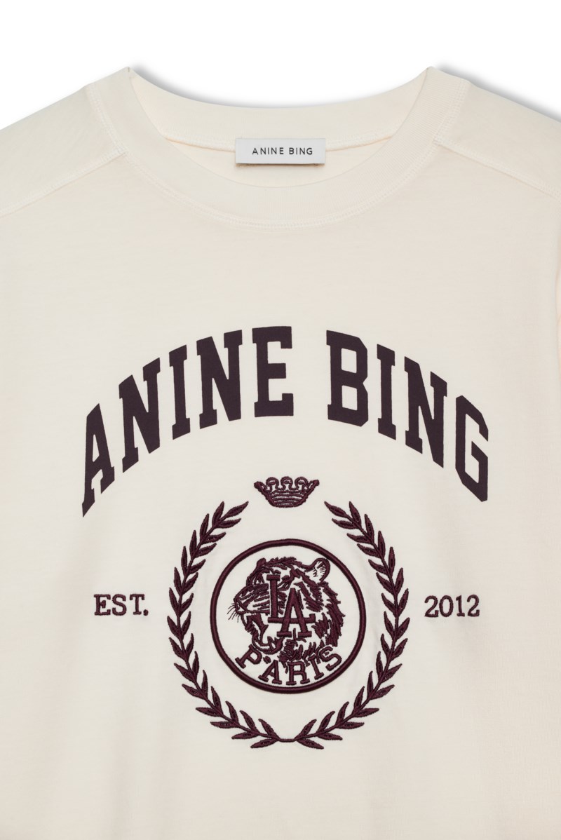Anine Bing T-shirt jaylin collegiate dam – bild 2