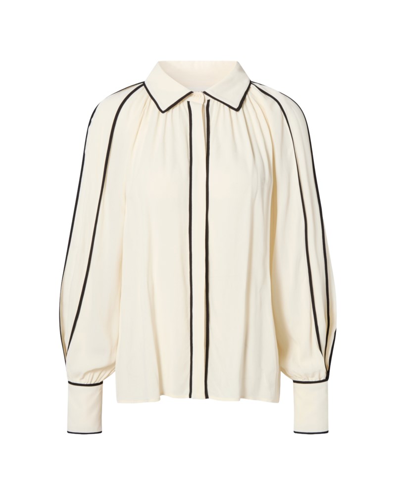 Blus bea contrast edge chiffon