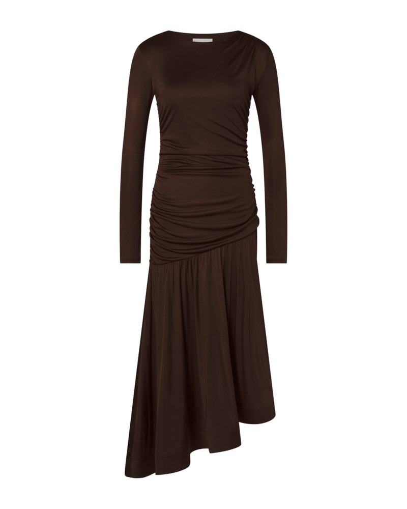 Klänning lionelle asymmetrical ruffled jersey midi