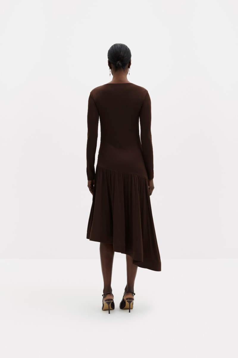 Klänning lionelle asymmetrical ruffled jersey midi 3