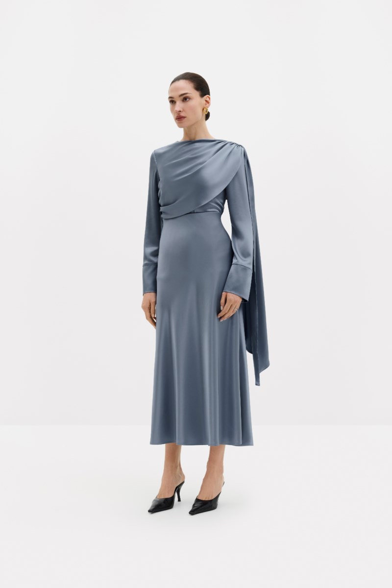 MALINA Blus melandy draped cape dam – bild 5