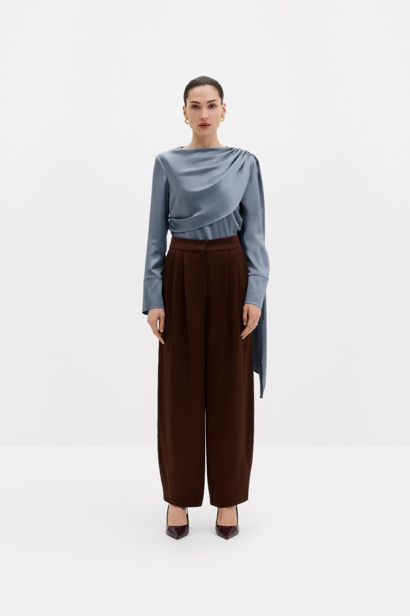 MALINA Blus melandy draped cape dam – bild 6