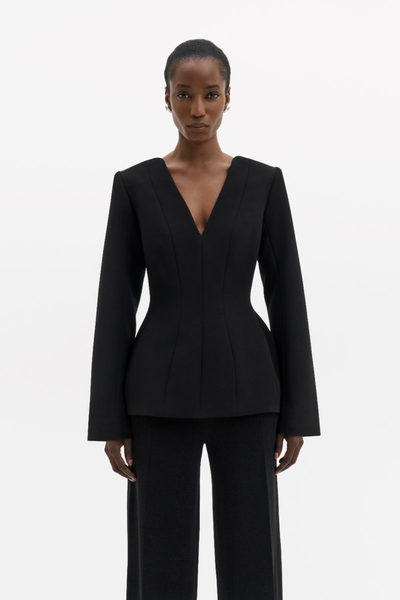 MALINA Topp ninni cut-out shoulder hourglass dam – bild 2