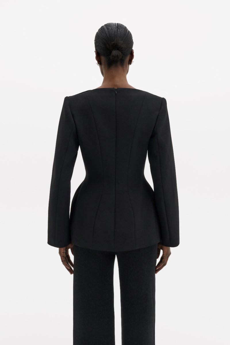 MALINA Topp ninni cut-out shoulder hourglass dam – bild 3