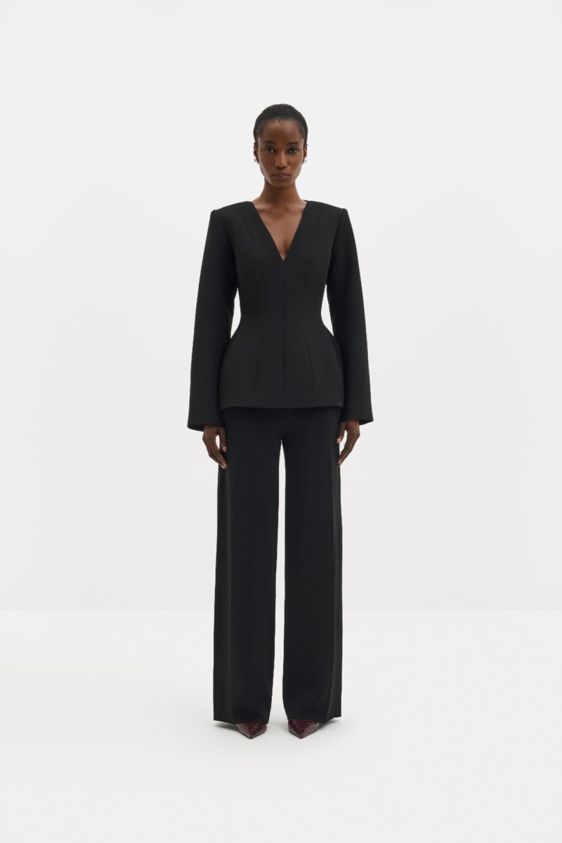 MALINA Topp ninni cut-out shoulder hourglass dam – bild 5