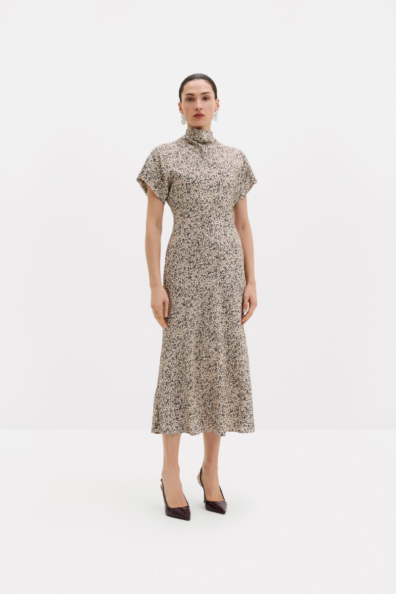 Klänning alivia short satin midi 2