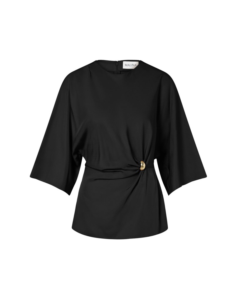Blus zilla brooch detailed