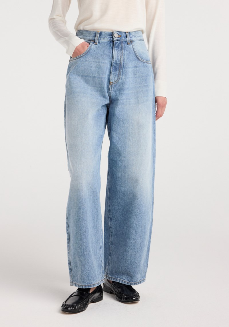 Róhe Jeans berber barrel leg dam – bild 4