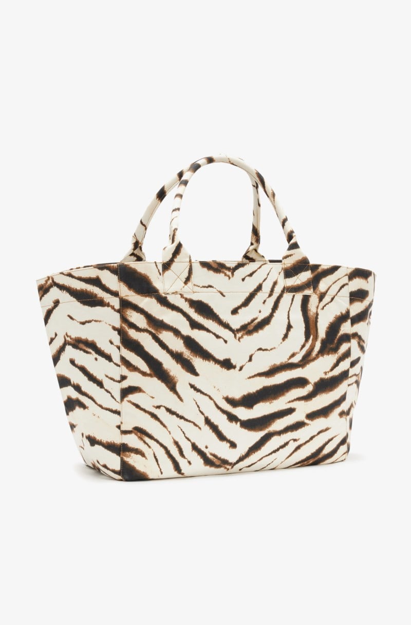 Ganni Tote xxl shopper zebra shoppingväskor & totes dam – bild 3