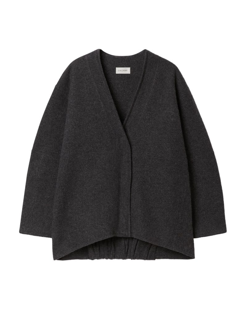 Kofta long wool cardigan