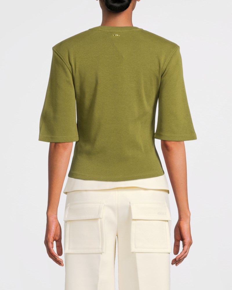 Arakii T-shirt strucutred shoulder dam – bild 3