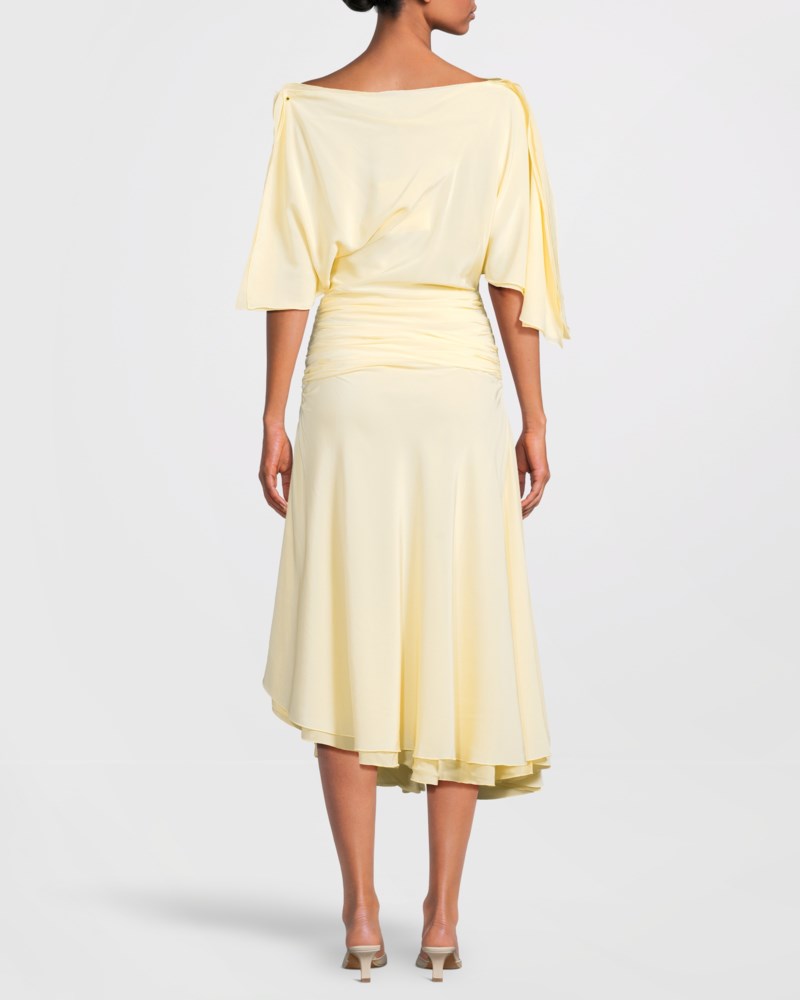 Klänning asymmetric flowy 3