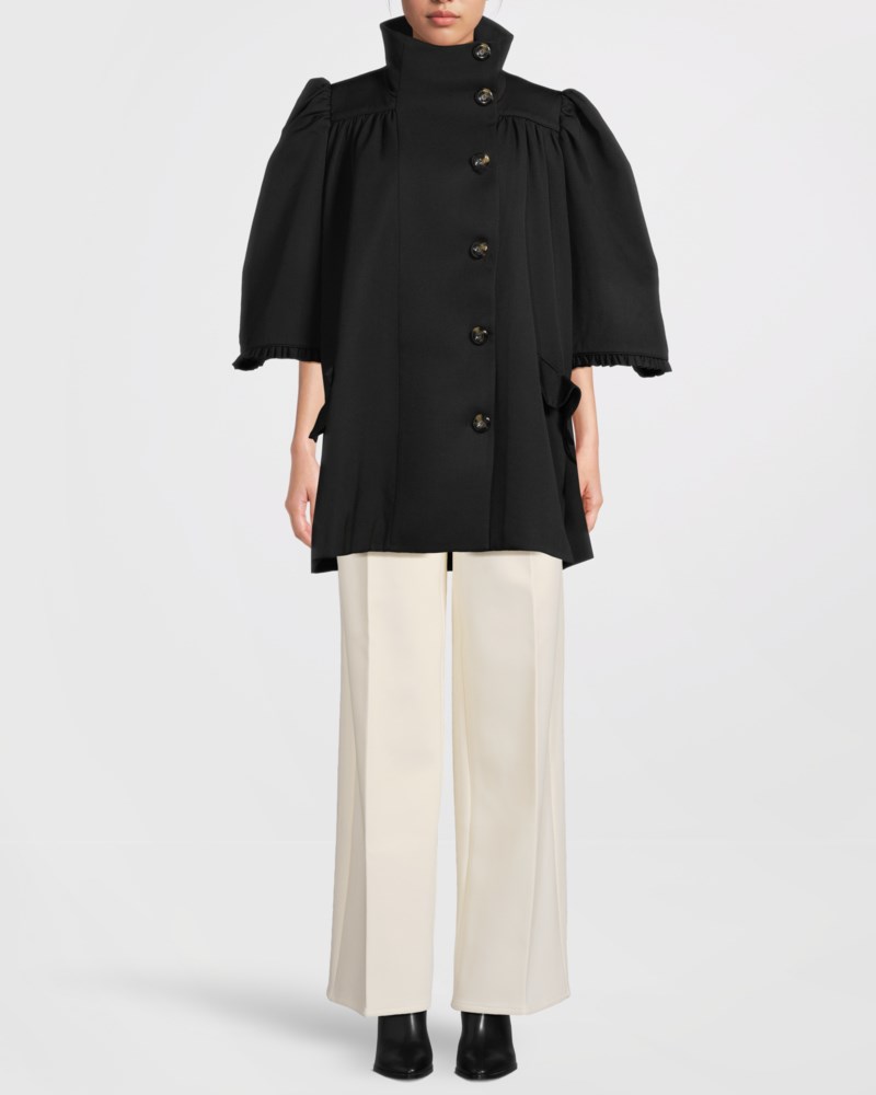 Arakii Trenchcoat pleated frill kappor & rockar dam – bild 2