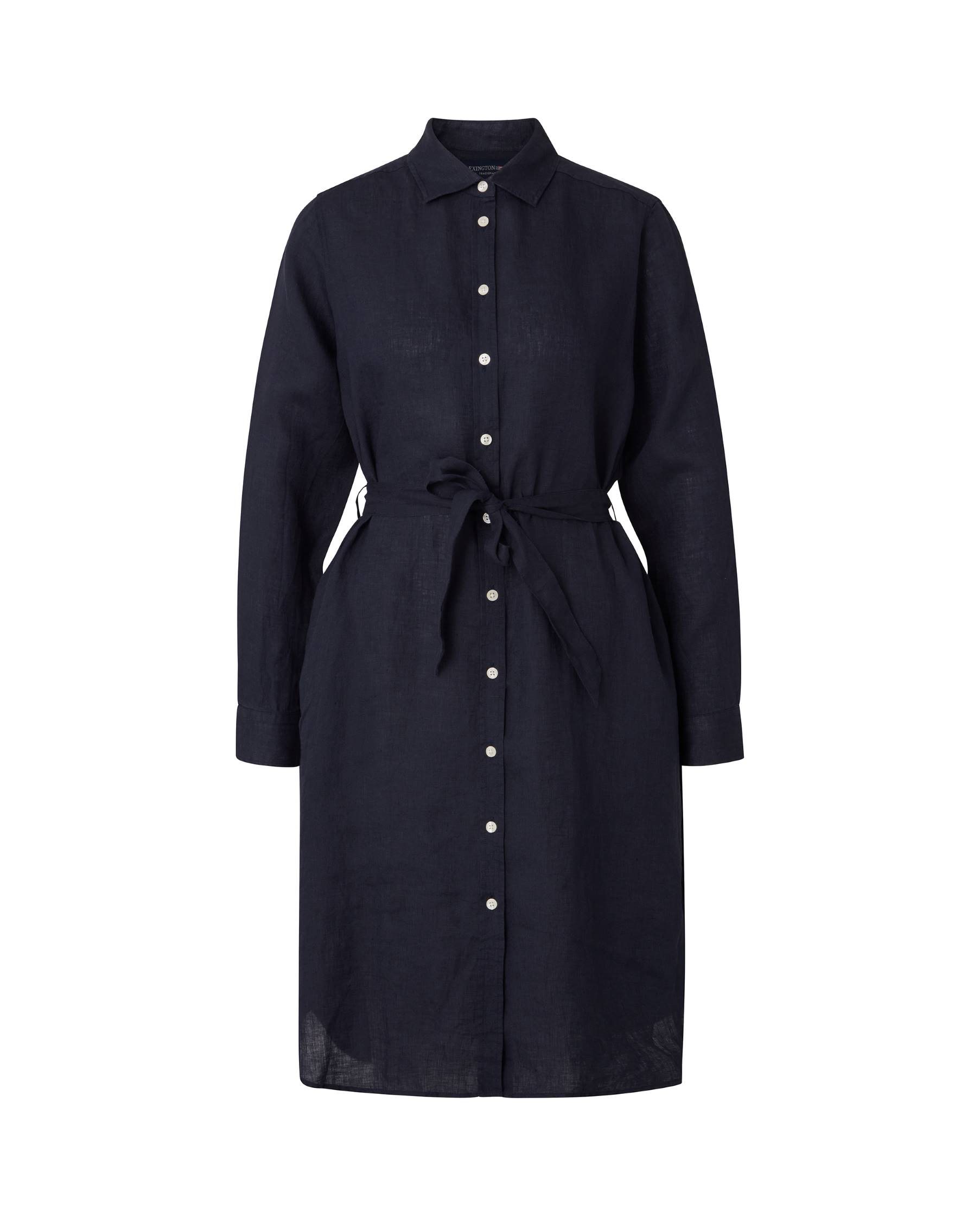 Lexington Klänning isa linen shirt dress mörkblå NK