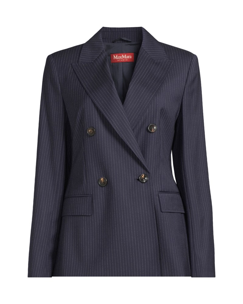 Kavaj plain weave wool double breasted
