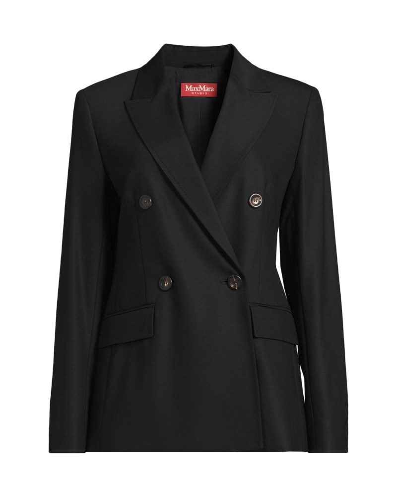 Kavaj double-breasted wool twill