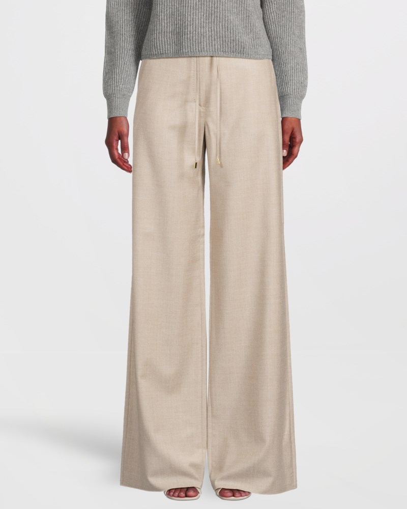 Max Mara Studio Byxor wool flannel dam – bild 2