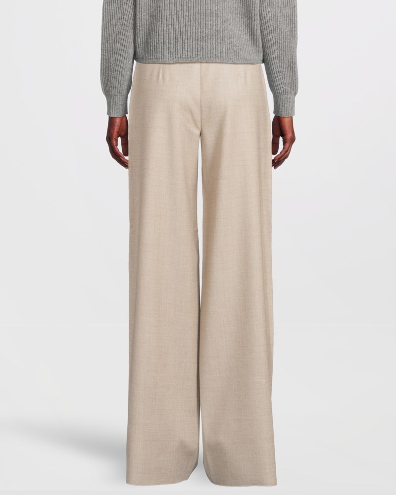 Max Mara Studio Byxor wool flannel dam – bild 4