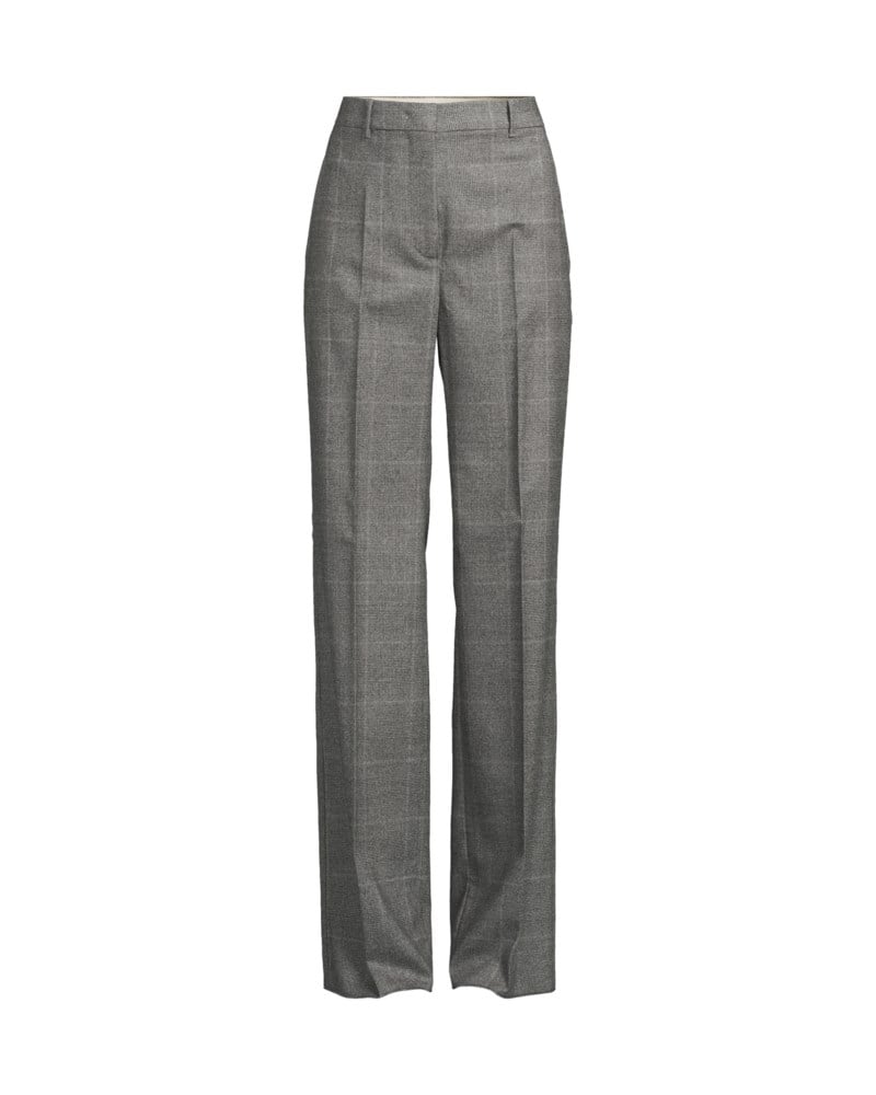 Byxor straight-fit wool flannel