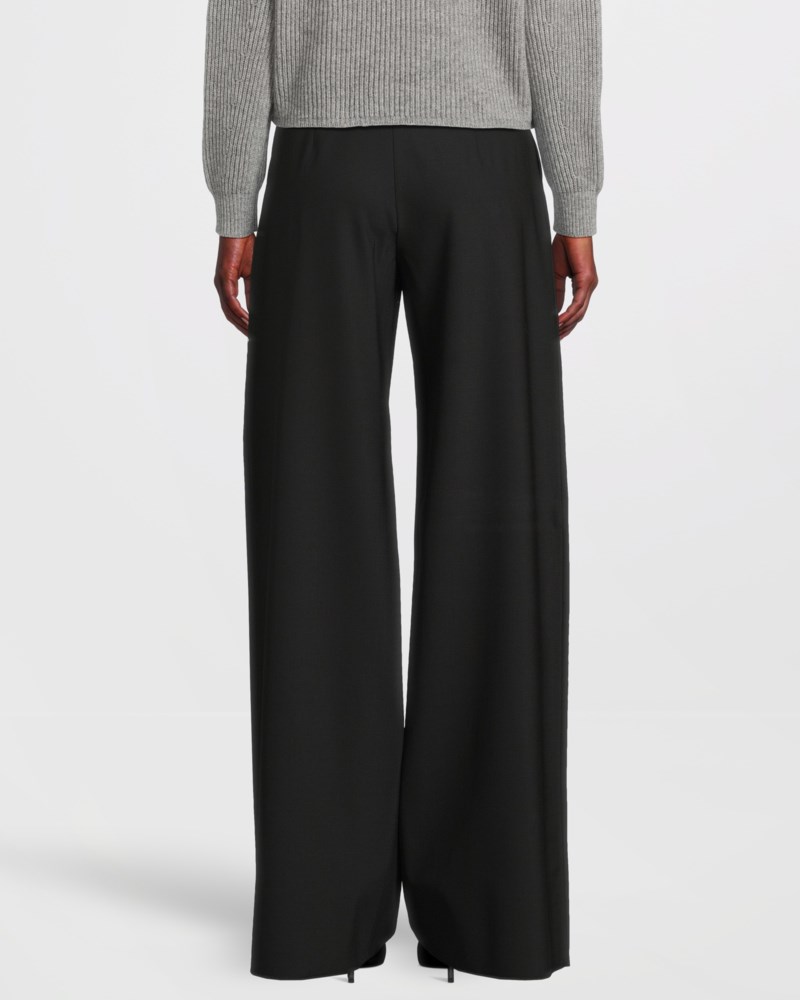 Max Mara Studio Byxor wool drawstring dam – bild 4