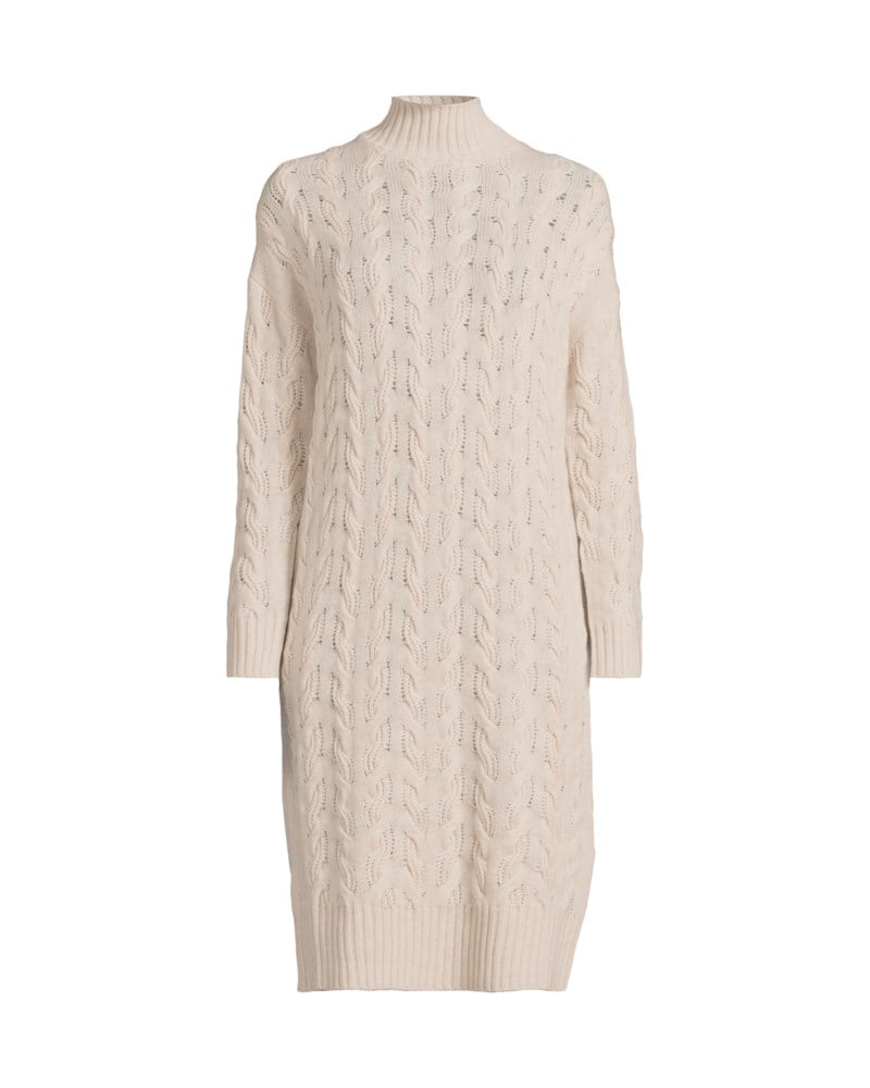 Klänning relaxed-fit wool and cashmere yarn