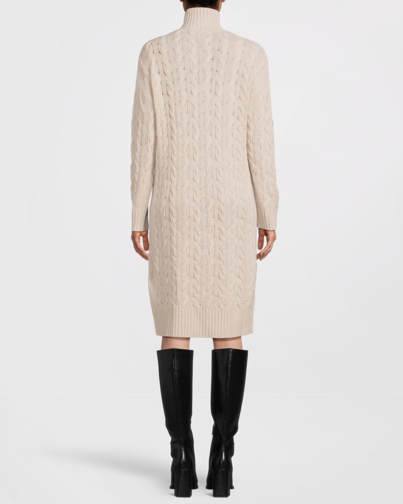 Max Mara Studio Klänning relaxed-fit wool and cashmere yarn dam – bild 4
