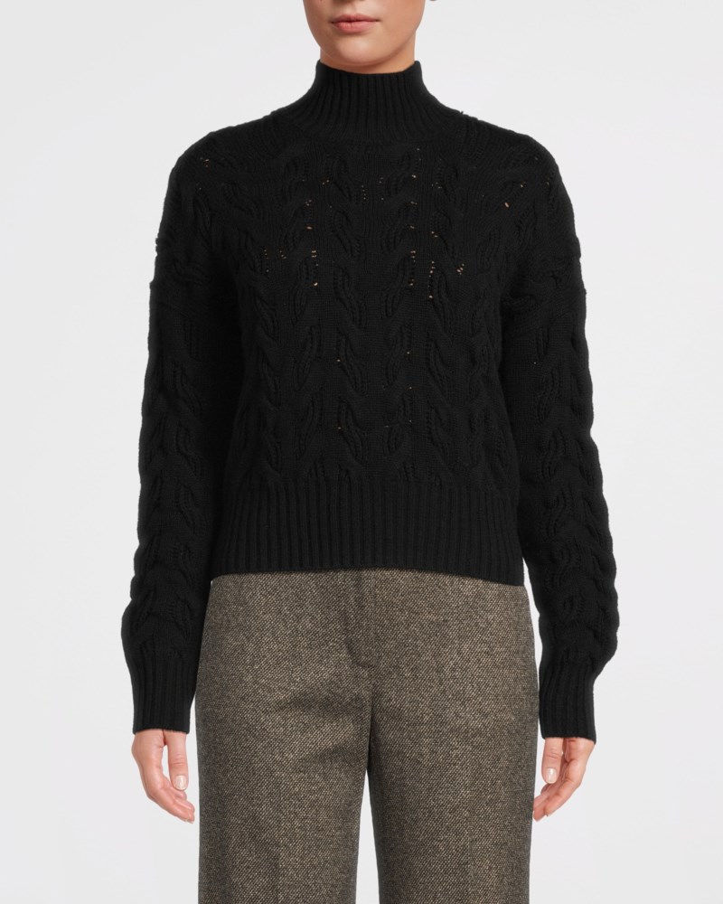 Max Mara Studio Tröja comfortable wool and cashmere dam – bild 2