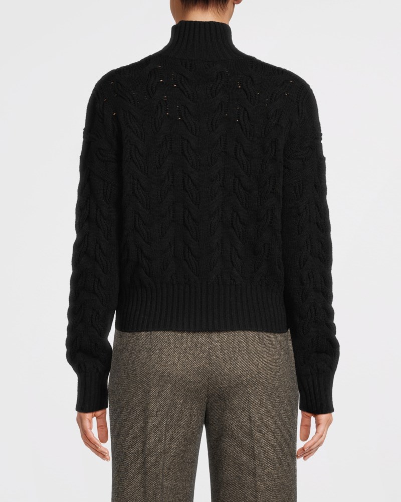 Max Mara Studio Tröja comfortable wool and cashmere dam – bild 4
