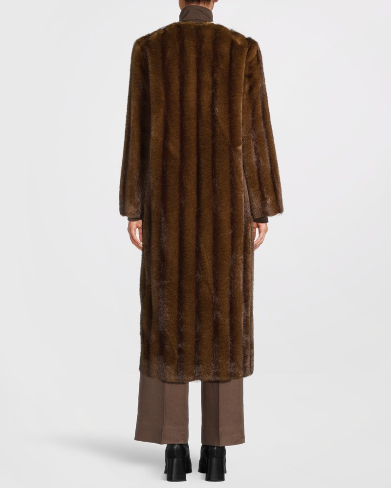 Max Mara Studio Kappa fluffy textured long dam – bild 3
