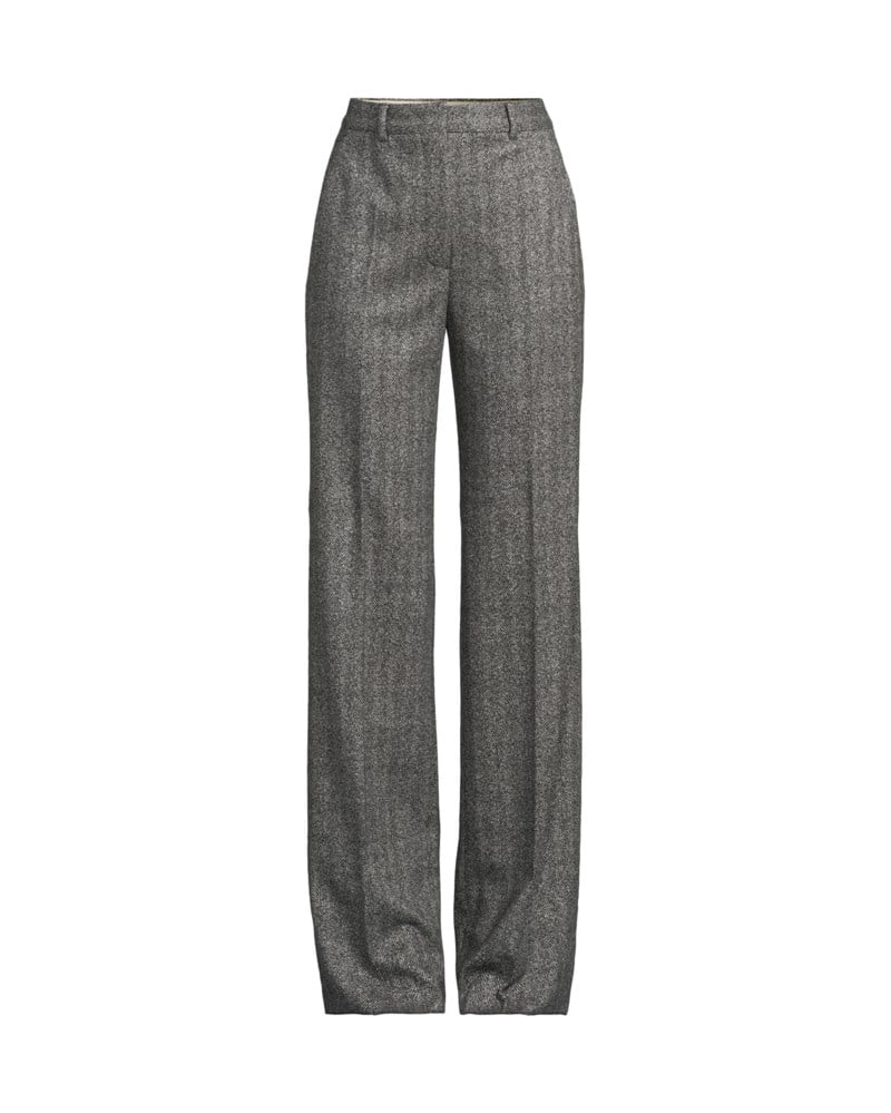 Byxor flared jacquard jersey