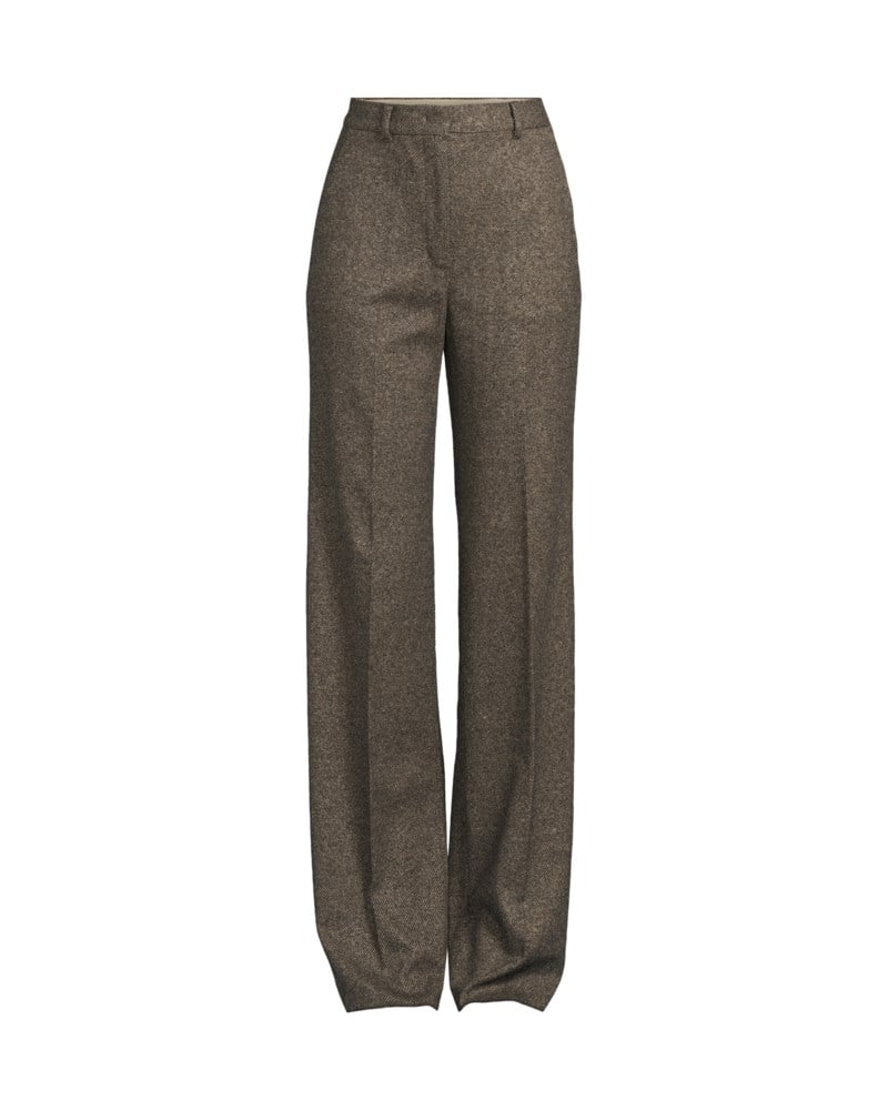 Byxor flared jacquard jersey