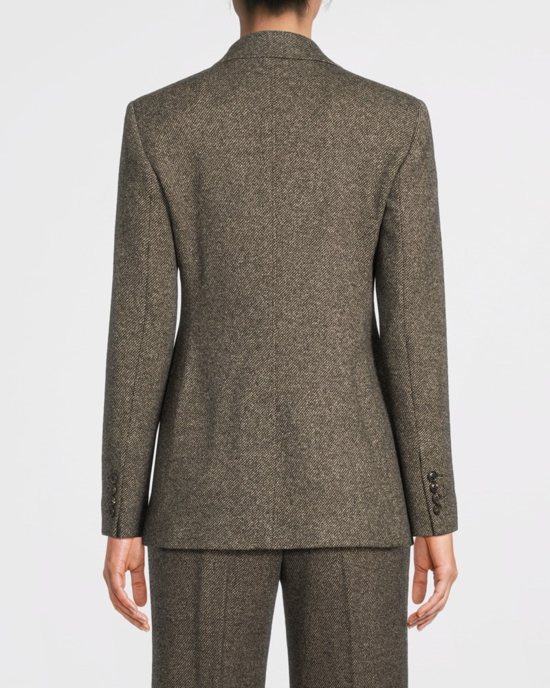 Max Mara Studio Kavaj double-breasted jacquard jersey dam – bild 4