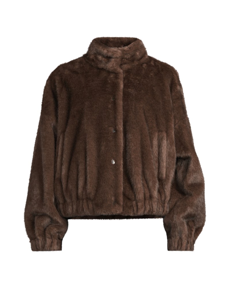 Jacka fluffy textured short