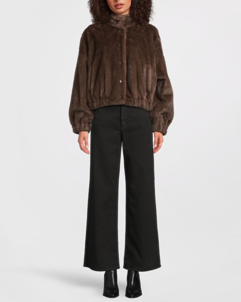 Weekend Max Mara Jacka fluffy textured short dam – bild 2