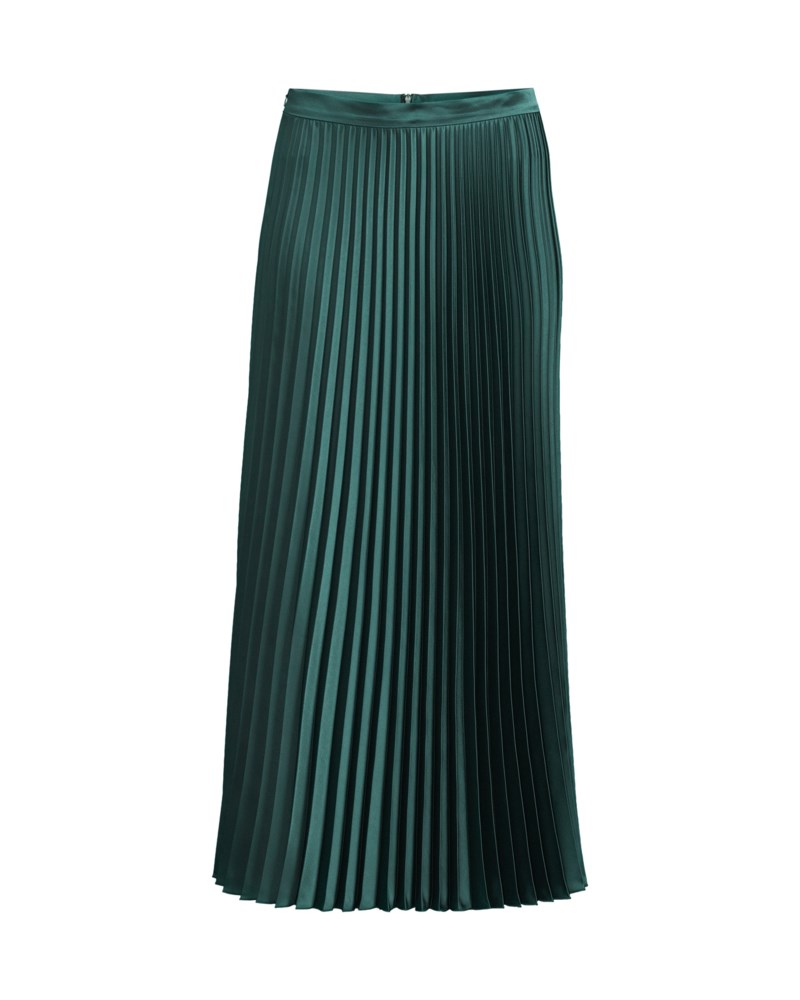 Kjol pleated satin