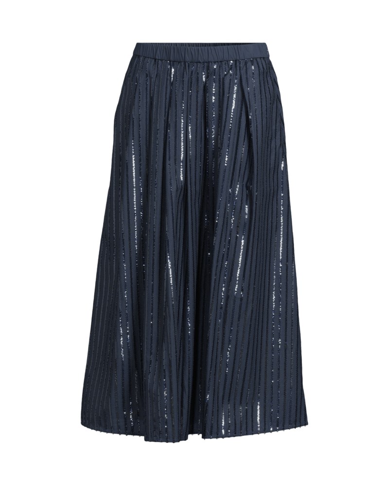 Kjol sequin-embroidered cotton