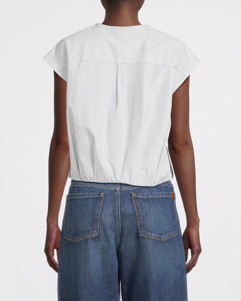 Weekend Max Mara Topp cotton poplin crop dam – bild 3
