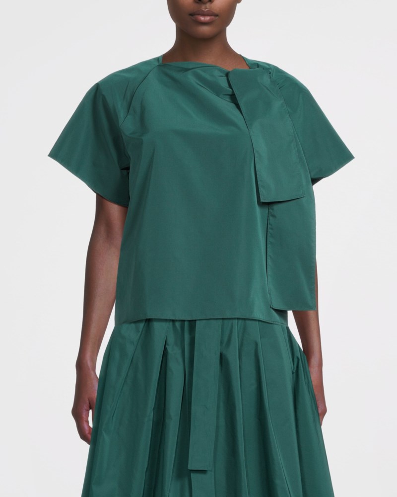 Weekend Max Mara Blus cotton blend taffeta dam – bild 2