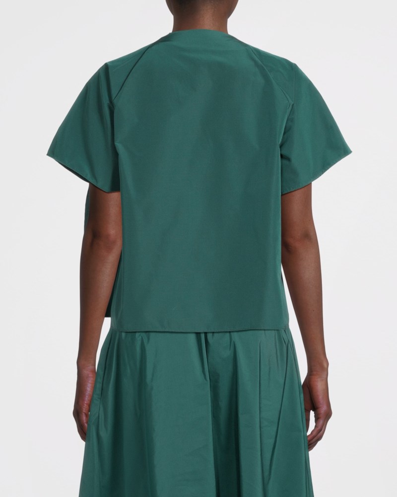 Weekend Max Mara Blus cotton blend taffeta dam – bild 3