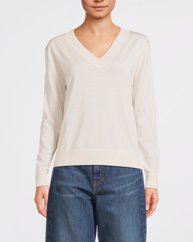 Weekend Max Mara Tröja wool silk cashmere v-neck dam – bild 2