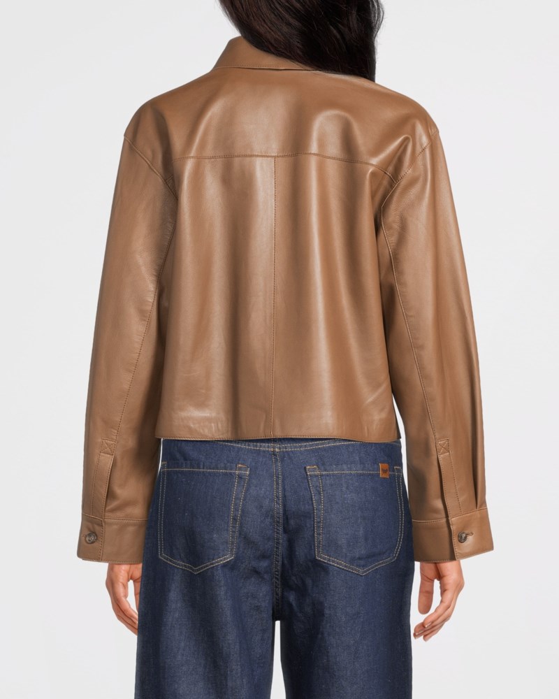 Weekend Max Mara Jacka nappa leather dam – bild 3