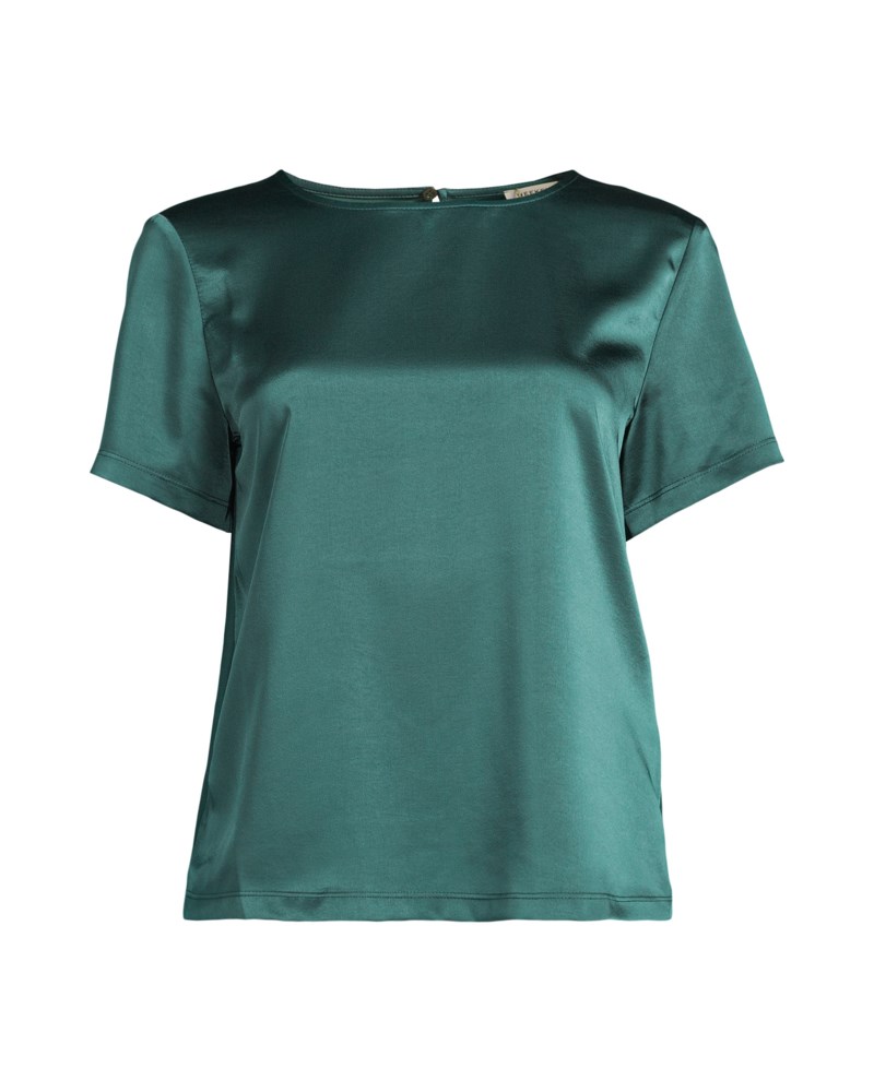 T-shirt satin crew neck